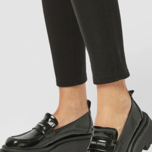 Queen Oxford Pepe Jeans women's loafers new, black patent leather, size 40