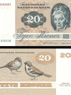 Δανία 20 Kroner 1988 τραπεζογραμμάτιο καινούργιο