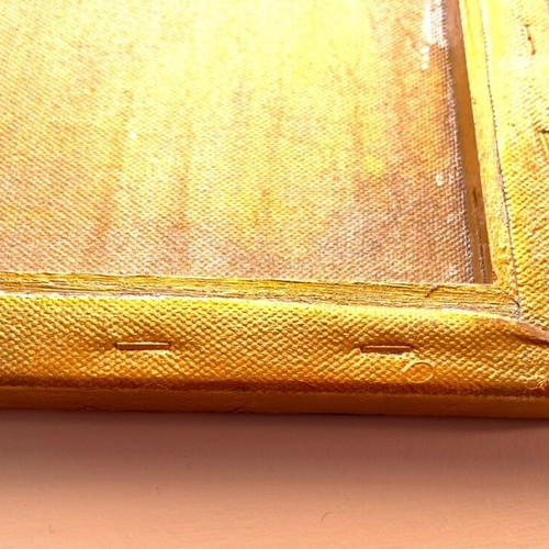 Painting Hands with Pomegranate on Gold Background 30x40 cm new