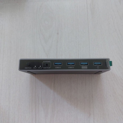 Premium 8K DisplayPort KVM Switch SJW-DP202C with 4x USB 3.0 for 2 Computers