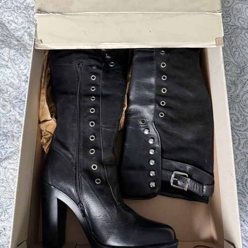 Diesel leather boots like new, size 39, black
