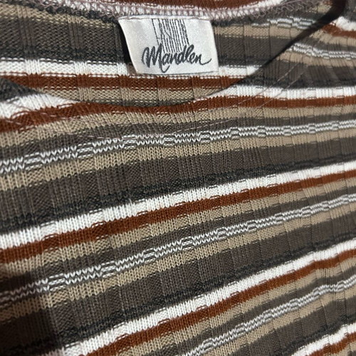 Fashion Mandlen blouse like new, size S, white and beige