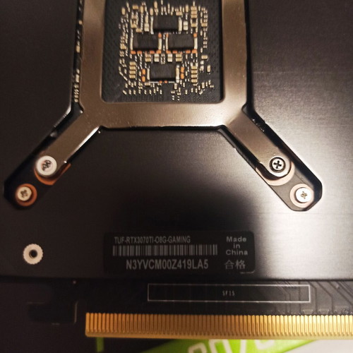 Asus GeForce RTX 3070 Ti 8GB GDDR6X TUF OC graphics card