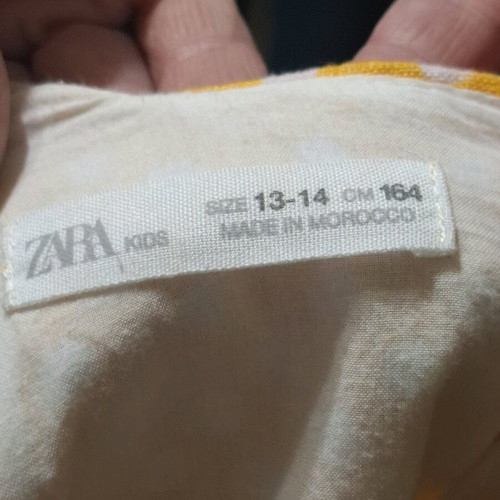 ZARA short jumpsuit like new, orange with white polka dots