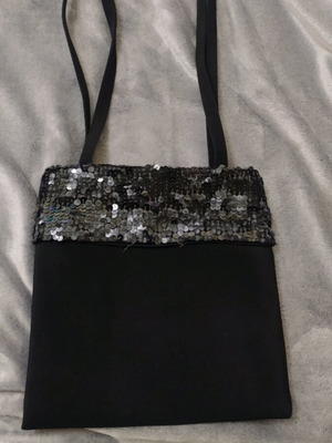 Women’s Evening Bag Black with Sequins like new