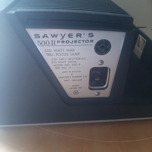 Vintage Sawyer's 500R Slide Projector used, 35mm, Belgium 1960s