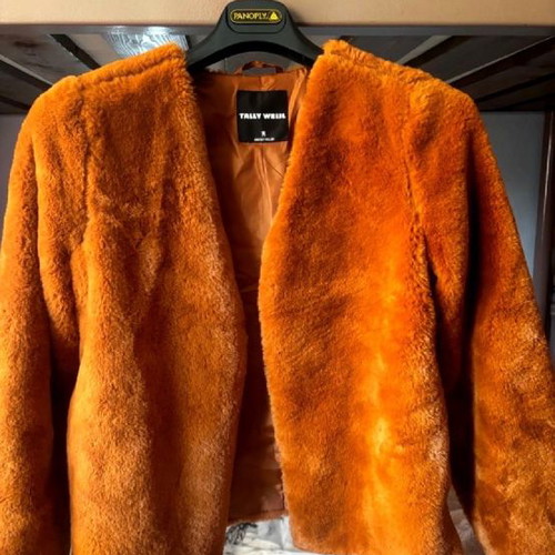 Women's fur orange, size S-M