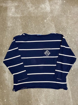 Polo Ralph Lauren Longsleeve shirt, white and navy, XL, PRL