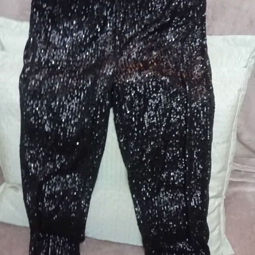 Lynne evening sequin leggings pant, new, size L