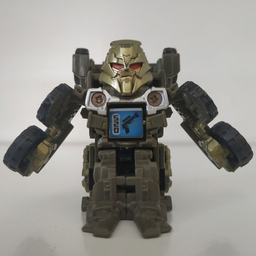 Transformers Bot Shots figures used, Optimus Prime, Megatron, Ironhide, Scourge