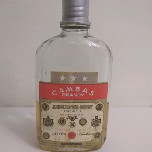 Brandy bottles collectible used, set of two