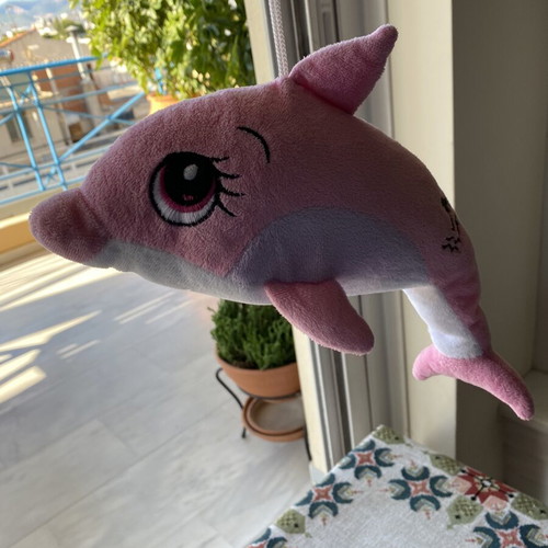 Plush dolphin 32 cm like new, soft texture
