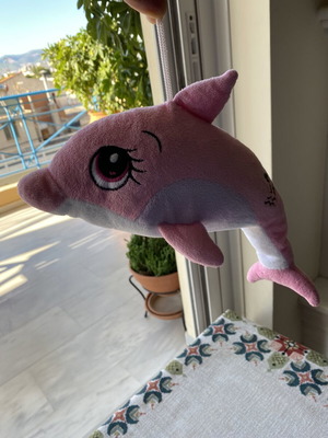 Plush dolphin 32 cm like new, soft texture