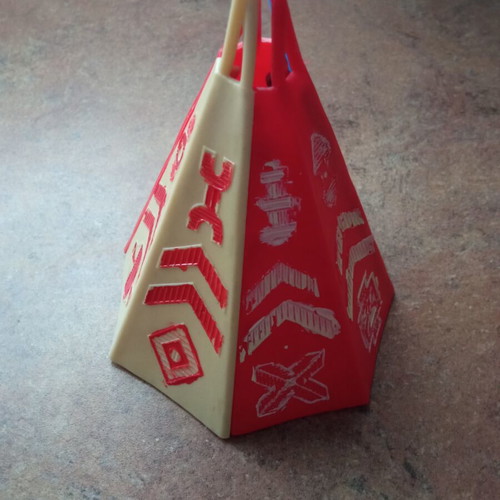 Jean-Hoefler Indian Tent (Tepee-Wigwam) vintage toy