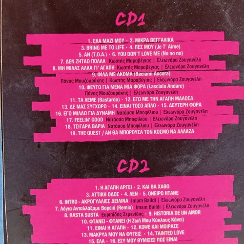 Antonis Remos and Eleonora Zouganeli CDs used, set of 2