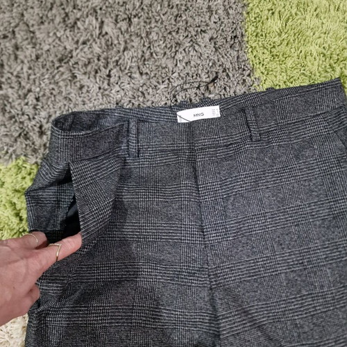 Mango tailored women trousers new, size L, dark grey-black