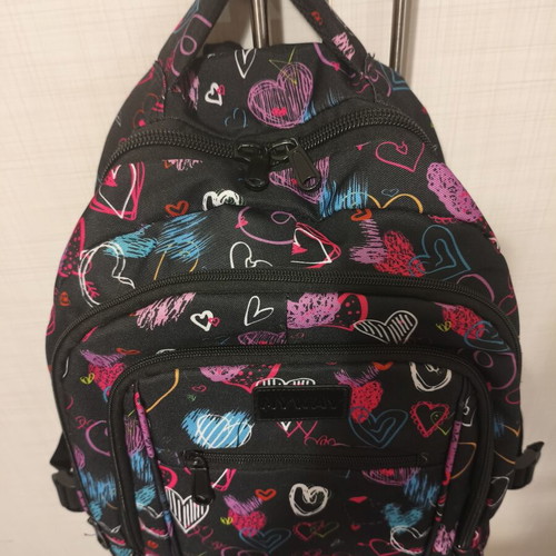 School backpack with multiple compartments