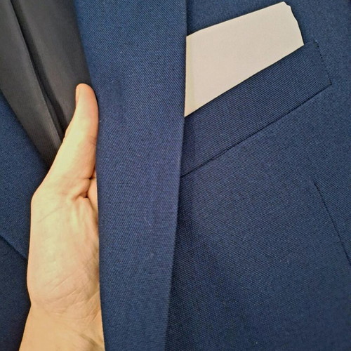 Men's blue suit like new, size S