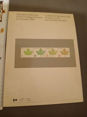 Canada Post λεύκωμα γραμματοσήμων 1980 με 31 ασφράγιστα γραμματόσημα