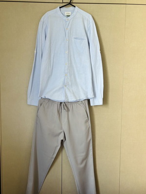 Men's summer set with Pull & Bear shirt Large and H&M slim fit pants Small