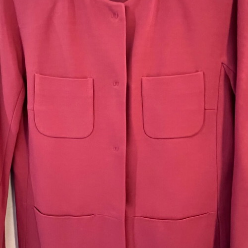 Strenesse women's jacket, fuchsia pink, collarless, minimalist design