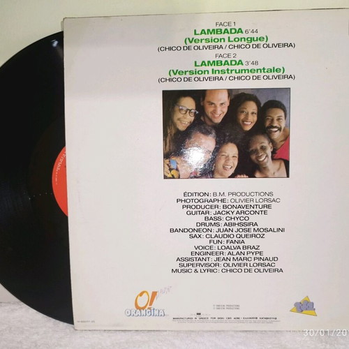 Kaoma Lambada maxi LP used