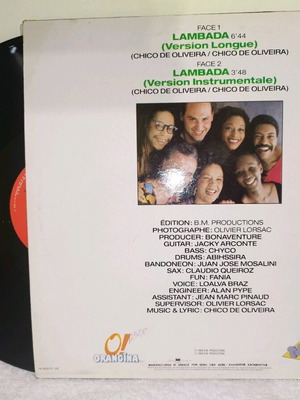 Kaoma Lambada maxi LP used