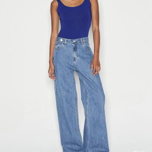 Denim crew trousers blue Nadia Rapti new, size 29