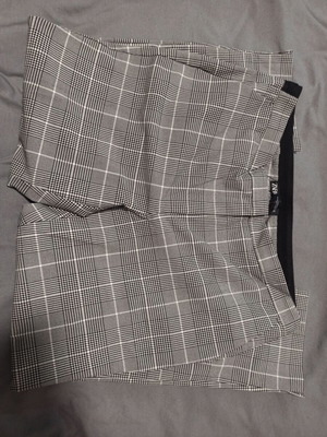 ZARA women's fabric checkered pants like new, size XXL, gray