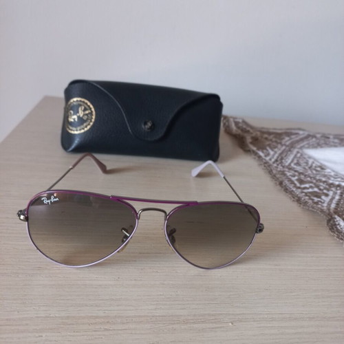Ray Ban sunglasses like new, purple, teen style with case