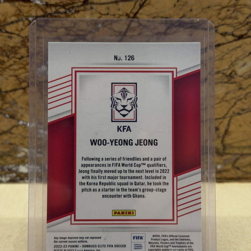 2022-23 Panini Donruss Elite FIFA Soccer Woo-Yeong Jeong Purple Disco card new