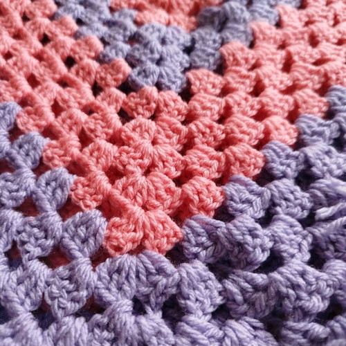 Handmade children's poncho pink purple like new 1-4 years