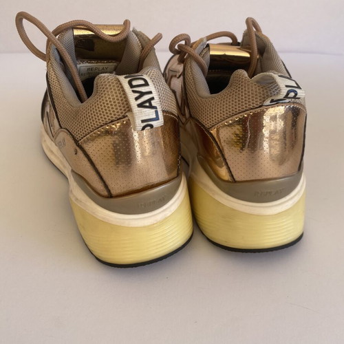 Replay women's sneakers size 39 used, gold