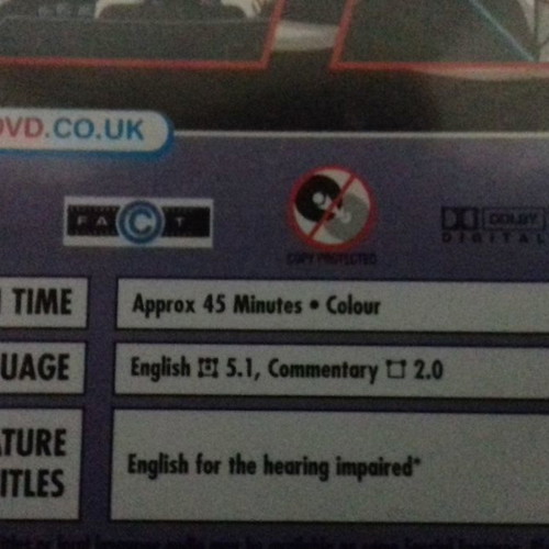 DVD Family Guy Presents Blue Harvest used with English subtitles