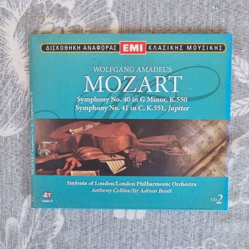 Mozart Symphony No. 40 and No. 41 Jupiter CD like new, classic