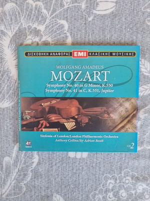 Mozart Symphony No. 40 and No. 41 Jupiter CD like new, classic