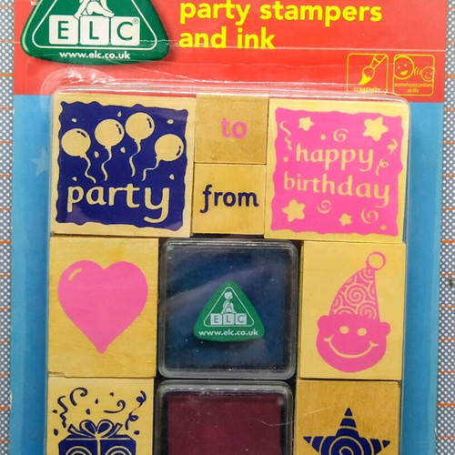 ELC Party Birthday Stampers and Ink set new