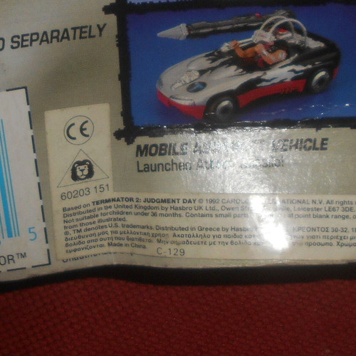 Terminator 2 Endoglow 1992 used, in Kenner folder