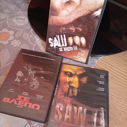 Saw 1.2.3 DVD like new, subtitled, horror
