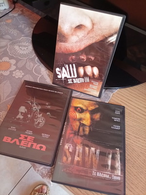 Saw 1.2.3 DVD like new, subtitled, horror