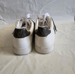 Louis Vuitton sneakers white leather and monogram canvas strap, like new