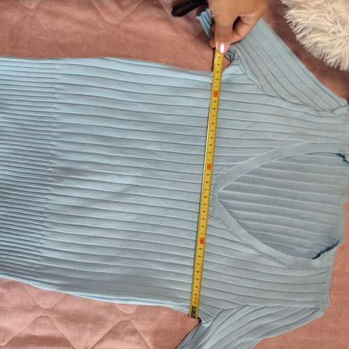 Blouse turquoise size S like new with elasticity