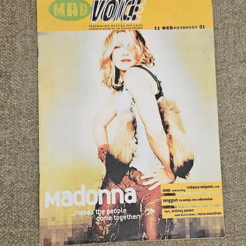 Mad Voice magazine used, Madonna One 2001