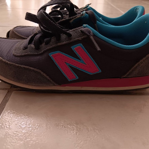New Balance WL410CPA sneakers like new, women's size 36.5, grey with fuchsia details