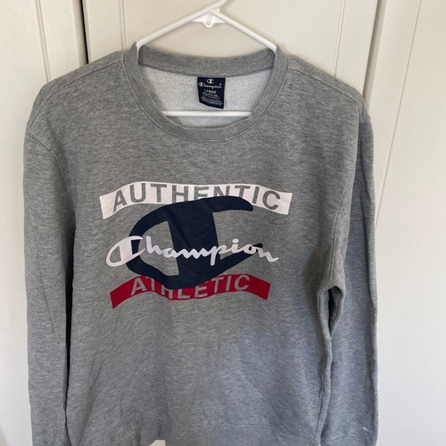 Champion sweatshirt without hood like new, size L, gray
