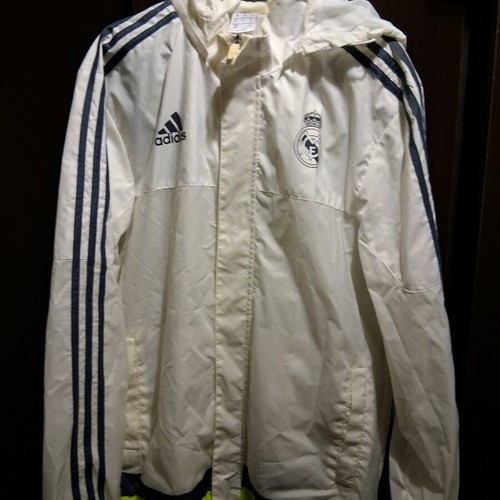 Real Madrid Windbreaker White Like New
