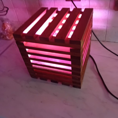 Portatif handmade lamp from ecological materials like new