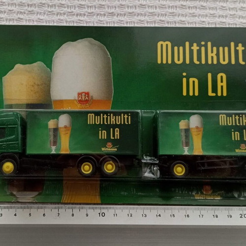 Wittmann H0 Scale Truck Trailer new, beer advertisement