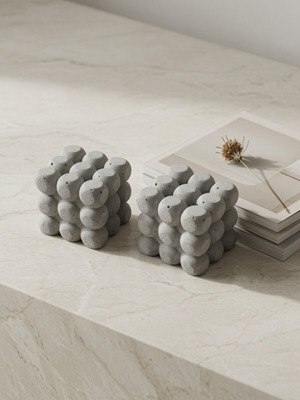 Handmade Concrete Decorative Cube Set, brand new, minimalist style