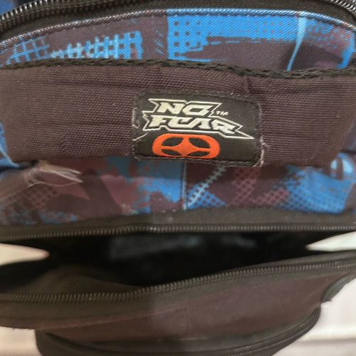 No Fear school bag used, wheeled with zippers